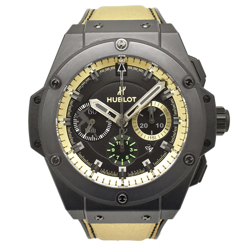 ウブロ　HUBLOT　キングパワー ウサインボルト　703.CI.1129.NR.USB12　世界250本限定　48mm　セラミック　USED　中古