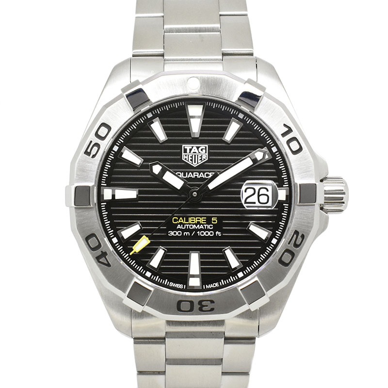 タグホイヤー　TAG HEUER　アクアレーサー キャリバー5　WBD2110.BA0928　自動巻き　41mm　ブラック　USED　中古