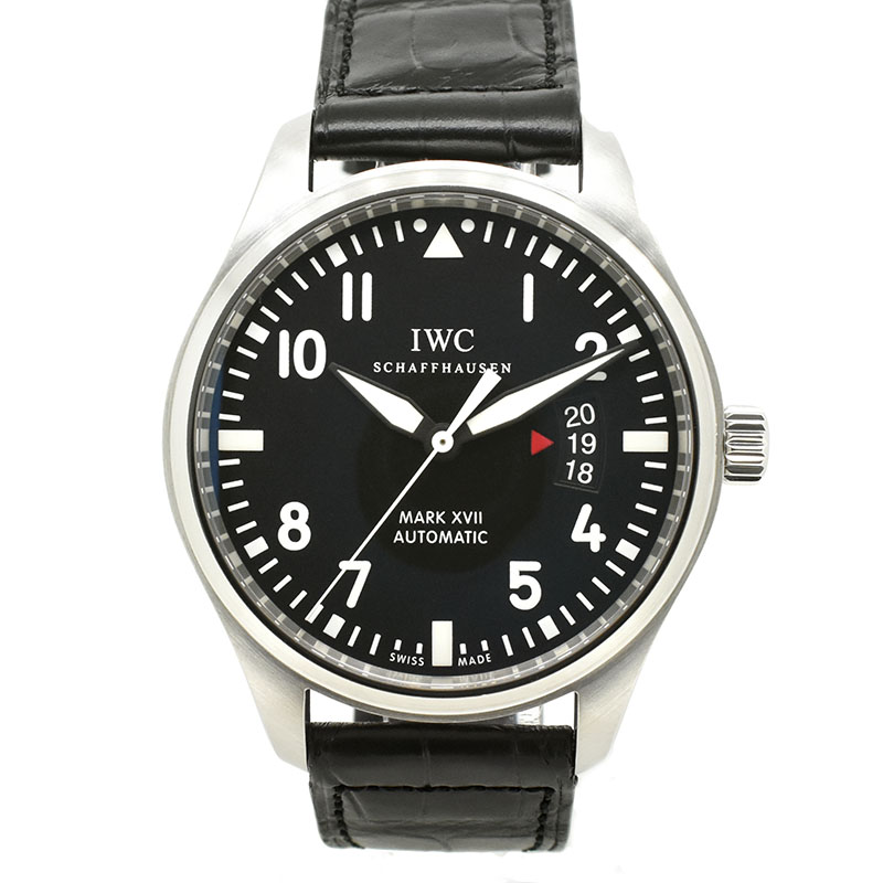 IWC　マーク17　IW326501　ブラック　SS　41mm　革　USED　中古