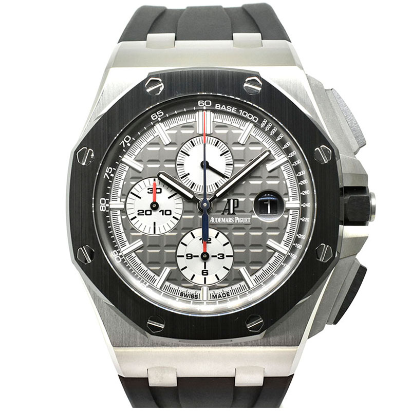 オーデマ・ピゲ　AUDEMARS PIGUET　ロイヤルオーク オフショア クロノグラフ　26400IO.OO.A004CA.01　チタン　44mm　革ベルト　USED　中古