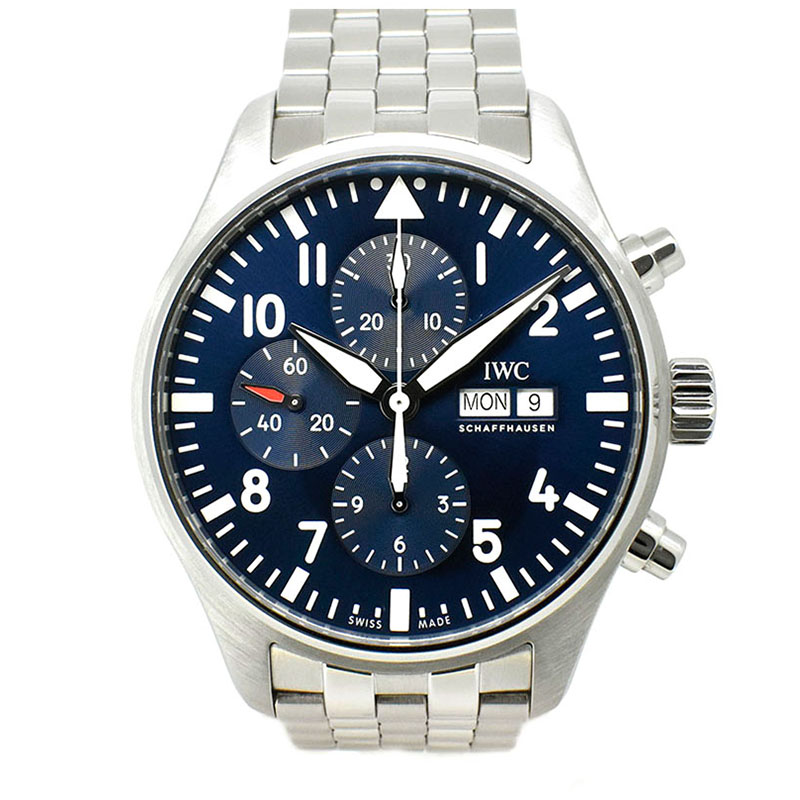 IWC　パイロットウォッチ クロノグラフ プティ・プランス　IW377717　ブルー　43mm　USED　中古