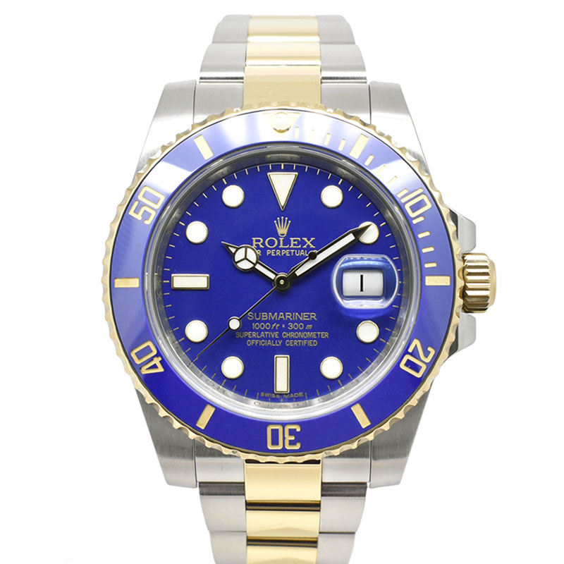 ロレックス　ROLEX　サブマリーナ デイト　Ref.116613LB　G番　マットブルー(つや無し)　SS×YG　40mm　USED　中古