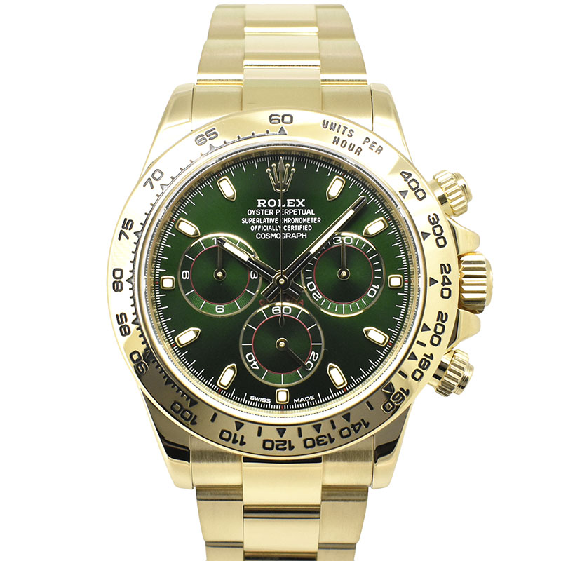 ロレックス　ROLEX　コスモグラフ デイトナ　Ref.116508　グリーン　K18イエローゴールド　40mm　USED　中古