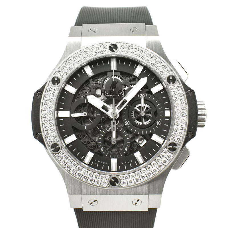 ウブロ　HUBLOT　ビッグバン アエロバン ベゼルダイヤ　311.SX.1170.RX.1104　SS　44mm　USED　中古