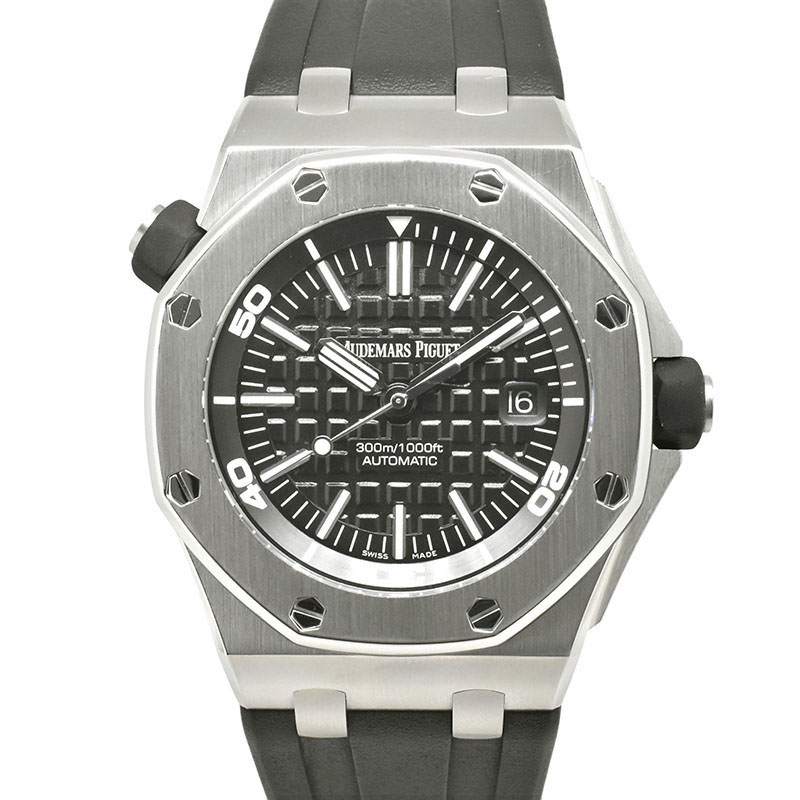オーデマ・ピゲ　AUDEMARS PIGUET　ロイヤルオーク オフショアダイバー　15703ST.OO.A002CA.01　ブラック　SS　42mm　USED　中古