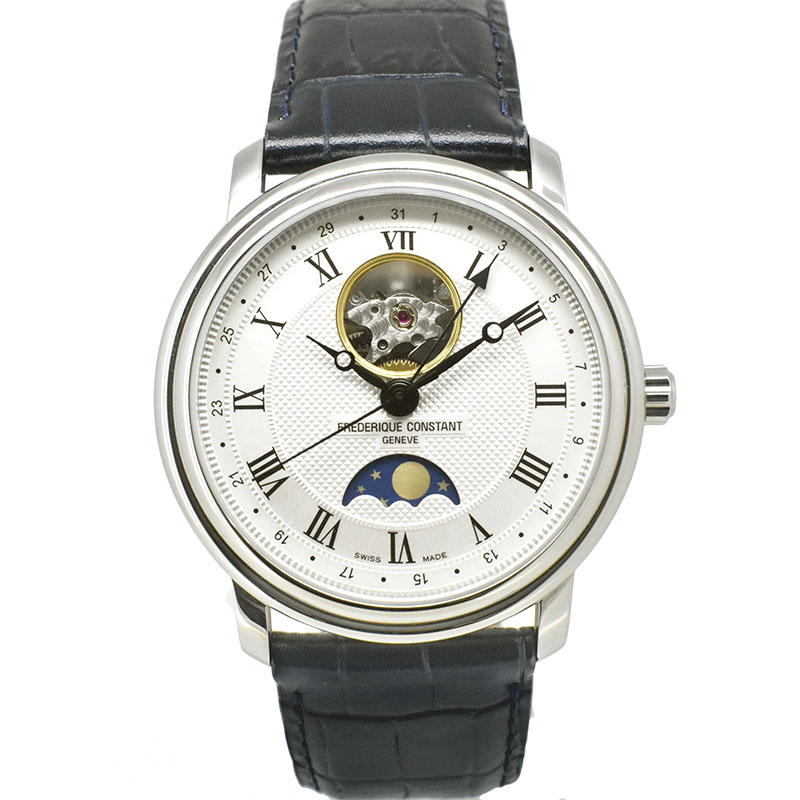 フレデリック・コンスタント　FREDERIQUE CONSTANT　クラシック ハートビート ムーンフェイズ　FC-335MC4P6　SS　シルバー　40mm　USED　中古