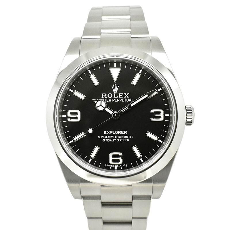 ロレックス　ROLEX　エクスプローラー1　Ref.214270　39mm　クロマライト　ブラック　USED　中古