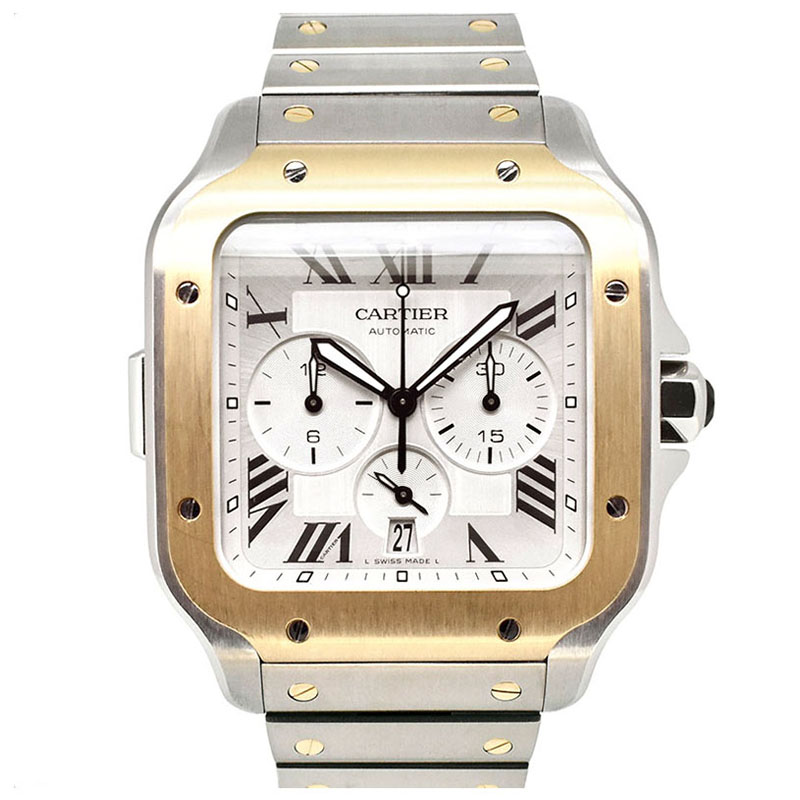 カルティエ　CARTIER　サントス ドゥ カルティエ クロノグラフ XL W2SA0008　 43.3mm　USED　中古