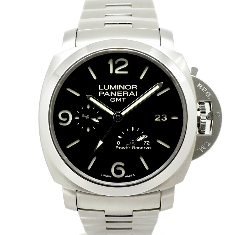 パネライ　PANERAI　ルミノール1950 3デイズ GMTパワーリザーブ　PAM00347　SS　44mm　N番　USED　中古