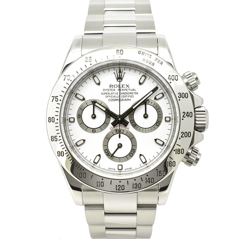 ロレックス　ROLEX　デイトナ　Ref.116520　SS　ホワイト　ランダム番　40mm　USED　中古