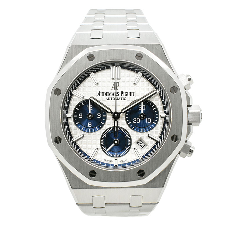 オーデマ・ピゲ　AUDEMARS PIGUET　ロイヤルオーク クロノグラフ　26315ST.OO.1256ST.01　38mm　シルバー/ブルー　ブティック限定　USED　中古