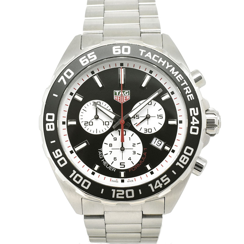 タグホイヤー　TAG HEUER　フォーミュラ1 クロノグラフ　CAZ101E.BA0842　クォーツ　ブラック　43mm　USED　中古