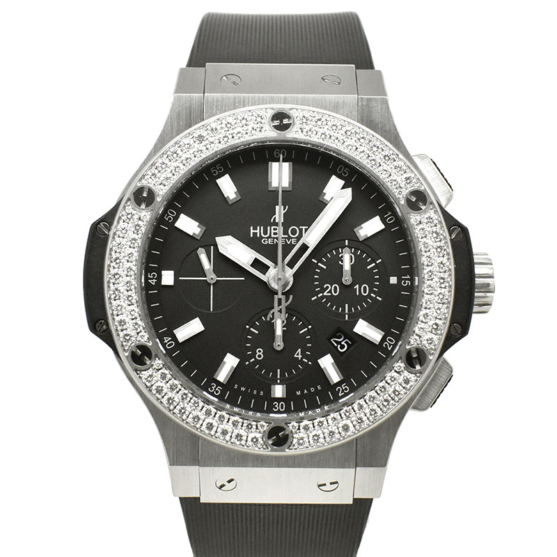 ウブロ　HUBLOT　ビッグバンエボリューション ダイヤモンドベゼル　301.SX.1170.RX.1104　ラバーベルト　44mm　USED　中古