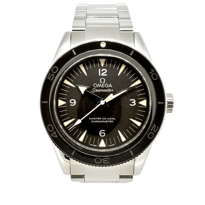 オメガ　OMEGA　シーマスター300 マスターコーアクシャル　233.30.41.21.01.001　SS　ブラック　41mm　USED　中古