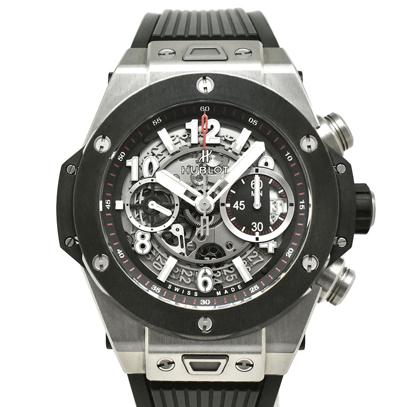 ウブロ　HUBLOT　ビッグバン　ウニコ　チタニウム　セラミック　411.NM.1170.RX　45mm　USED　中古