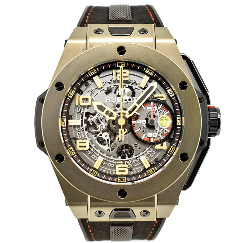 ウブロ　HUBLOT　ビッグバン フェラーリ マジックゴールド　401.MX.0123.VR　世界500本限定　45mm　USED　中古