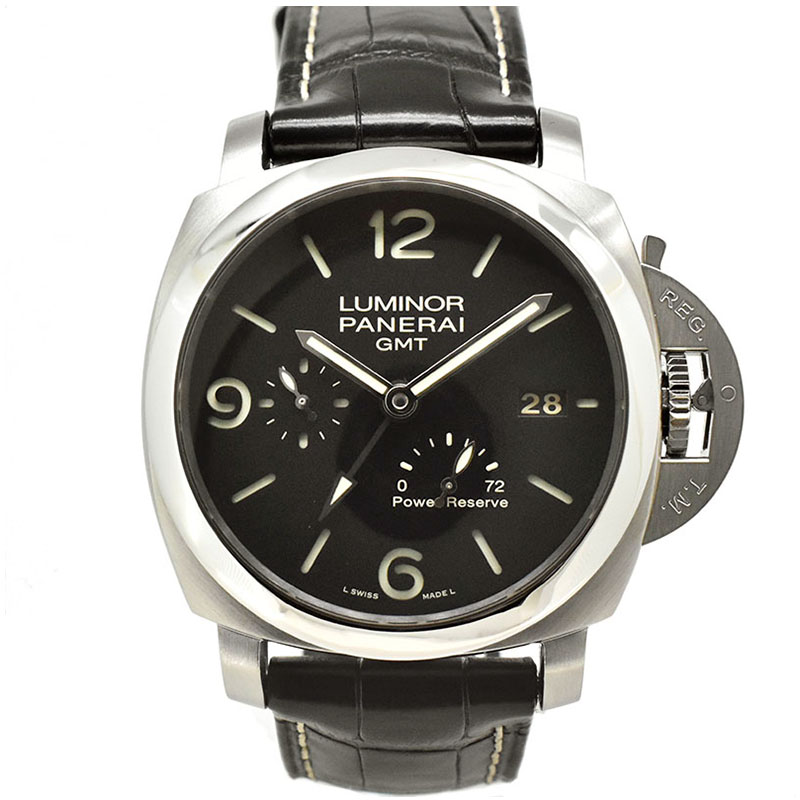 パネライ　PANERAI　ルミノール1950 3デイズ GMTパワーリザーブ　PAM00321　44mm　P番　USED　中古