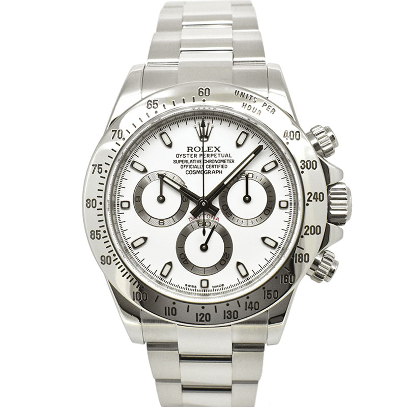 ロレックス　ROLEX　デイトナ　Ref.116520　SS　ホワイト　ランダム番　最終鏡面バックル　USED　中古