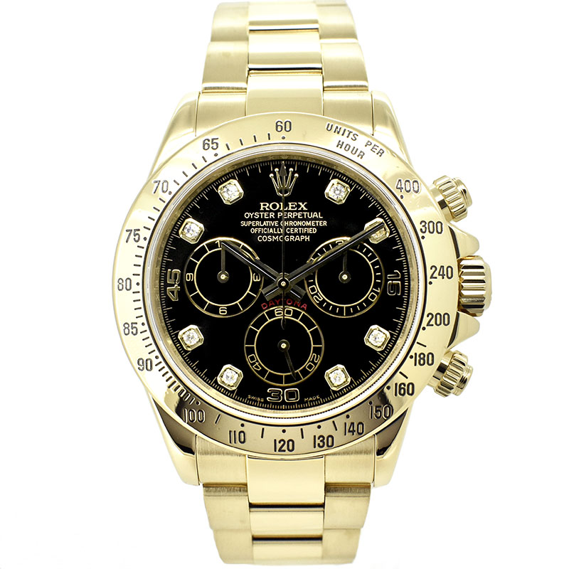 ロレックス　ROLEX　デイトナ　116528G　18KYG　8Pダイヤ　Z番　USED　中古