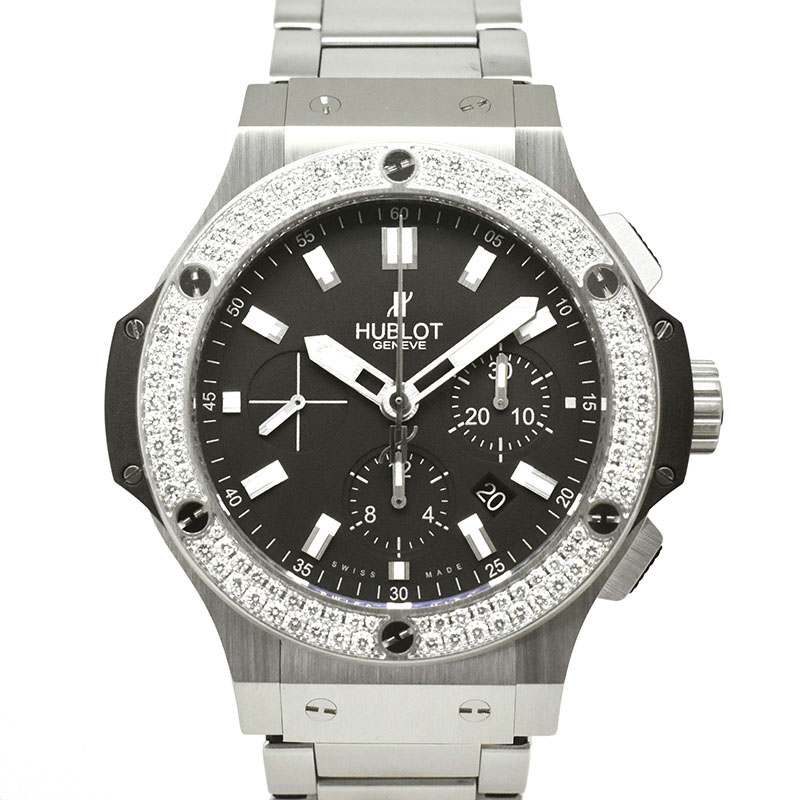 ウブロ　HUBLOT　ビッグバン ダイヤベゼル　301.SX.1170.SX.1104　44mm　SS　ブラック　USED　中古