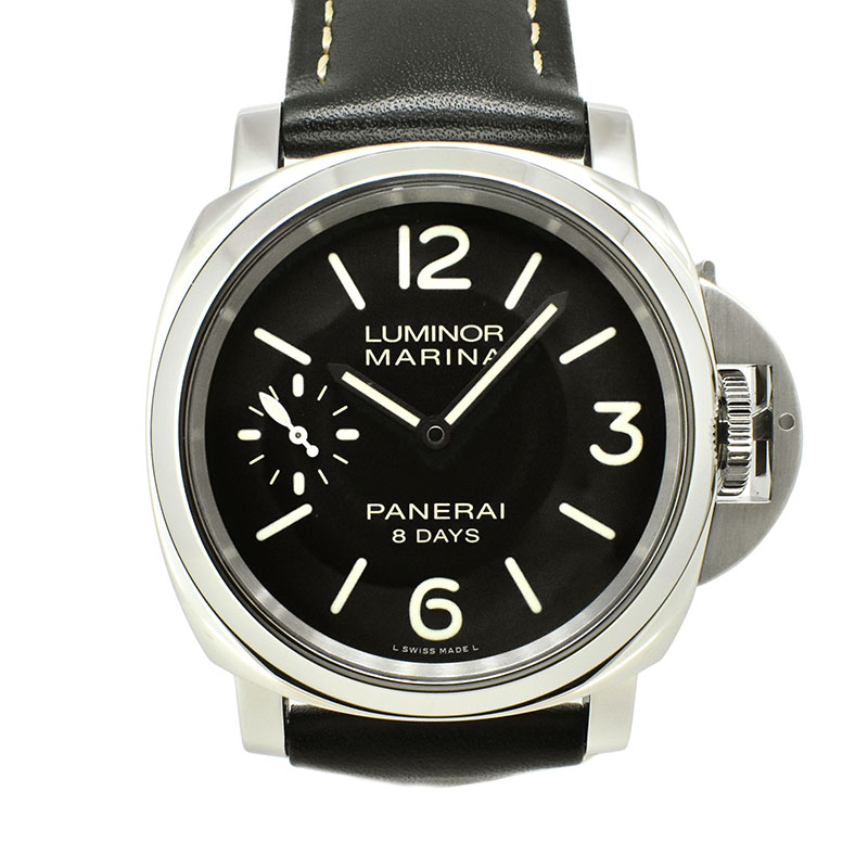 パネライ　PANERAI　ルミノールマリーナ 8デイズ　PAM00510　SS　44mm　手巻き　ブラック　U番　USED　中古