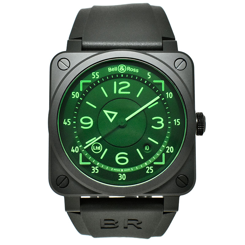 ベル＆ロス　BELL＆ROSS　BR03-92 HUD　BR0392-HUD-CE/SRB　セラミック　42mm　世界999本限定　USED　中古