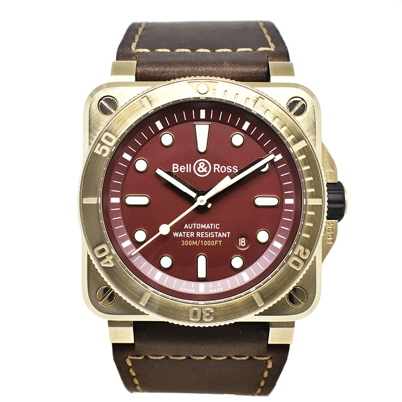 ベル＆ロス　BELL＆ROSS　BR0392-D-RD-BR/SCA　BR03-92 ダイバー バーガンディ ブロンズ　42mm　日本99本限定　未使用品