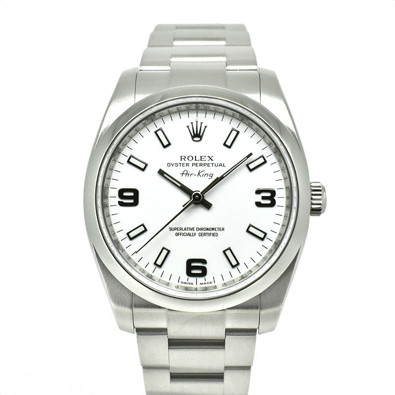 ロレックス　ROLEX　エアキング　Ref.114200　ホワイト369　34mm　M番　USED　中古