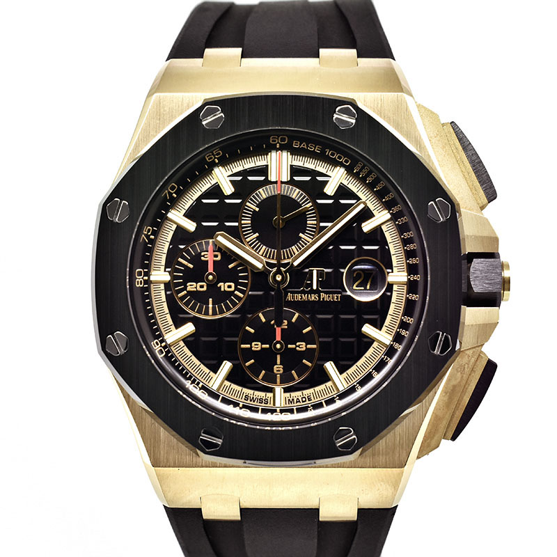 オーデマ・ピゲ　AUDEMARS PIGUET　ロイヤルオーク オフショア クロノグラフ　26401RO.OO.A002CA.02　18KPG　44mm　ブラック　USED　中古