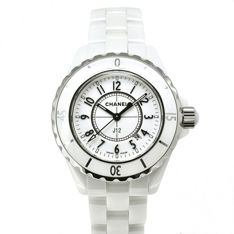 シャネル　CHANEL　J12 ホワイトセラミック　H0968　レディース　クォーツ　33mm　USED　中古