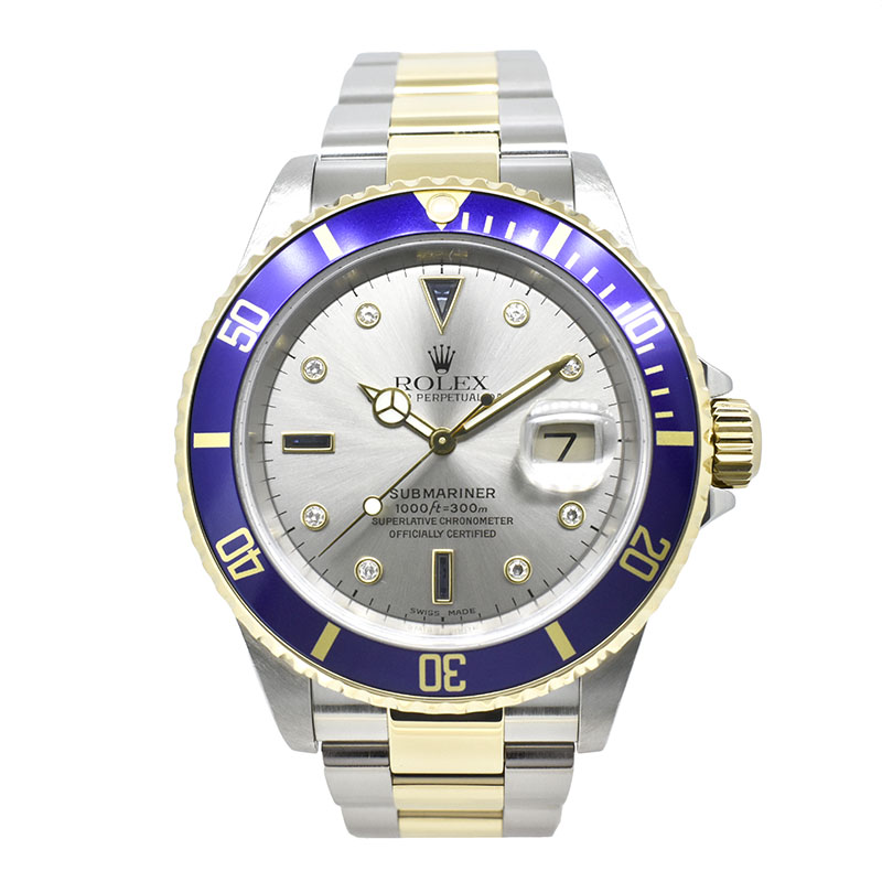 ロレックス　ROLEX　サブマリーナデイト　Ref.16613SG　グレー　SS×YG　K番　40mm　USED　中古