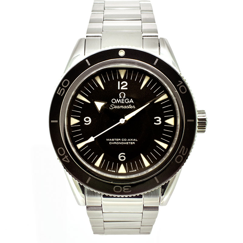 オメガ　OMEGA　シーマスター300 マスターコーアクシャル　233.30.41.21.01.001　SS　ブラック　41mm　USED　中古