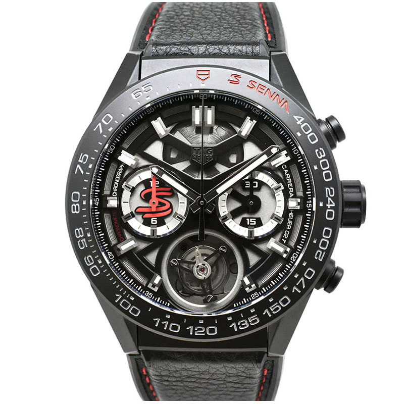 タグホイヤー　TAG HEUER　カレラ ホイヤー02T アイルトン・セナ スペシャルエディション　CAR5A91.FT6162　45mm　世界175本限定　USED　中古