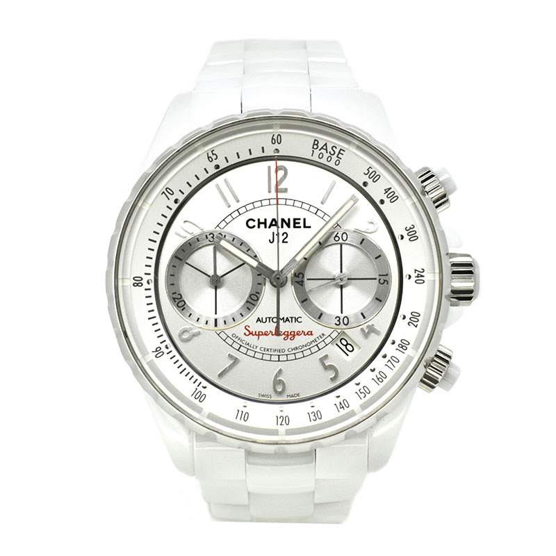 シャネル　CHANEL　J12 スーパーレッジェーラ　H3410　41mm　ホワイトセラミック　USED　中古