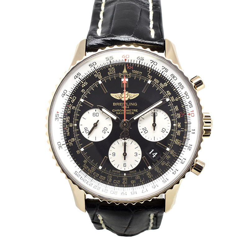 ブライトリング　BREITLING　ナビタイマー01　R022B49WBA　18KRG　43mm　USED 中古