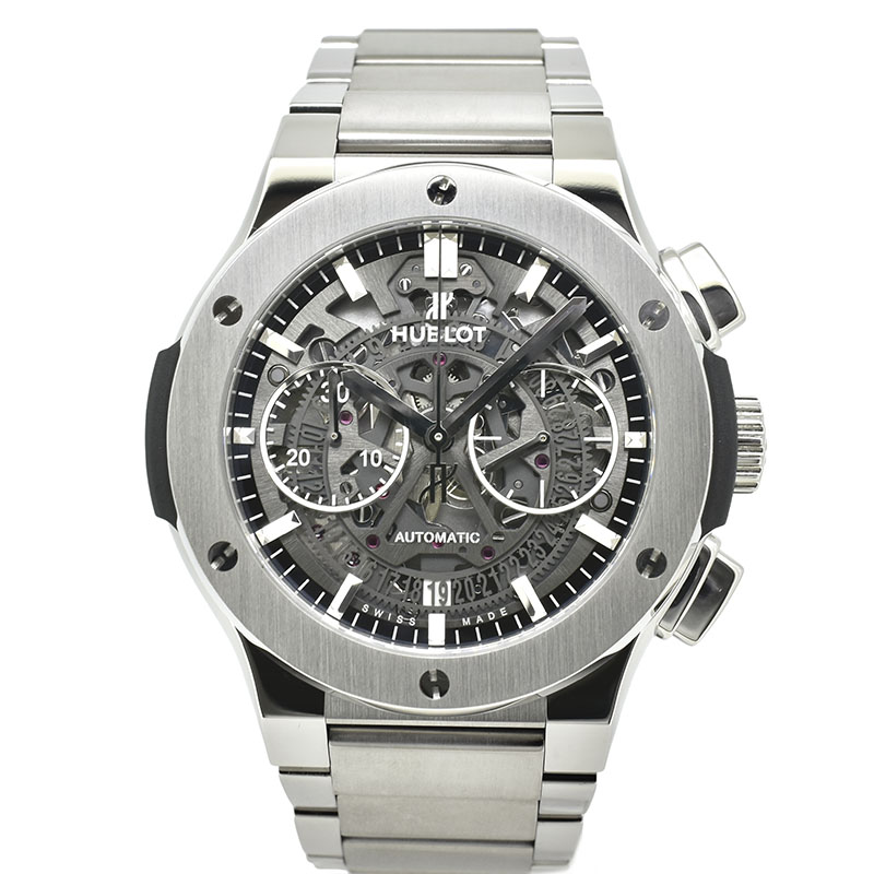 ウブロ　HUBLOT　クラシックフュージョン アエロ クロノグラフ チタニウム　528.NX.0170.NX　45mm　USED　中古