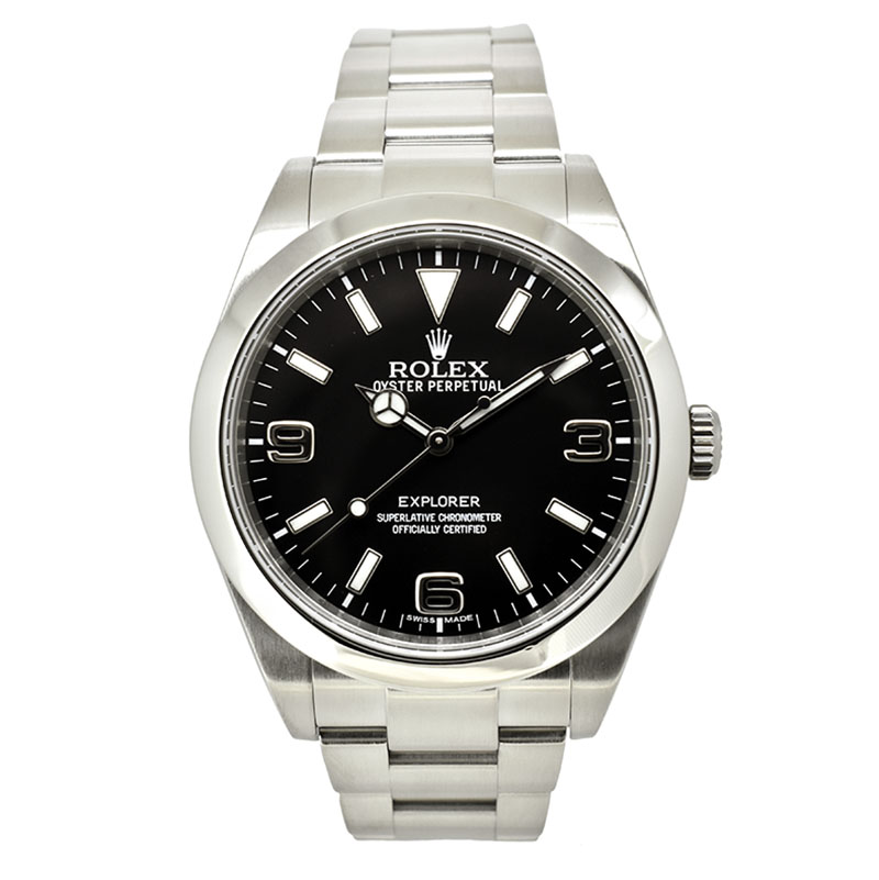 ロレックス　ROLEX　エクスプローラー1　Ref.214270　39mm　ブラックアウト　G番　USED　中古