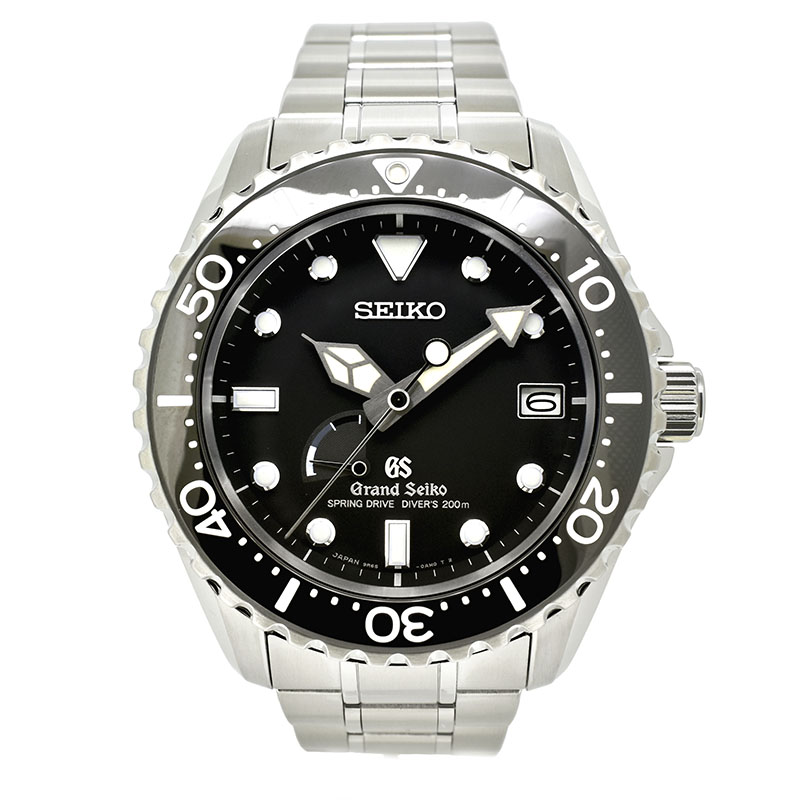 セイコー　SEIKO　グランドセイコー スプリングドライブ ダイバーズ　SBGA029　ブラック　44.2mm　マスターショップ限定　USED　中古