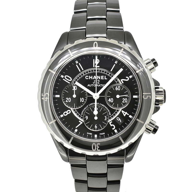シャネル　CHANEL　J12 クロノグラフ　H0940　41mm　ブラックセラミック　USED　中古