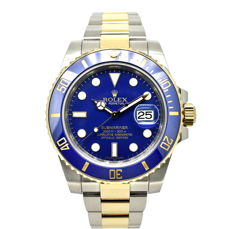 ロレックス　ROLEX　サブマリーナ デイト　Ref.116613LB　G番　マットブルー(つや無し)　SS×YG　40mm　USED　中古