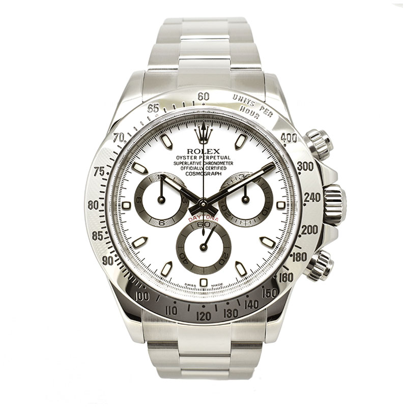 ロレックス　ROLEX　デイトナ　Ref.116520　SS　ホワイト　ランダム番　最終鏡面バックル　USED　中古