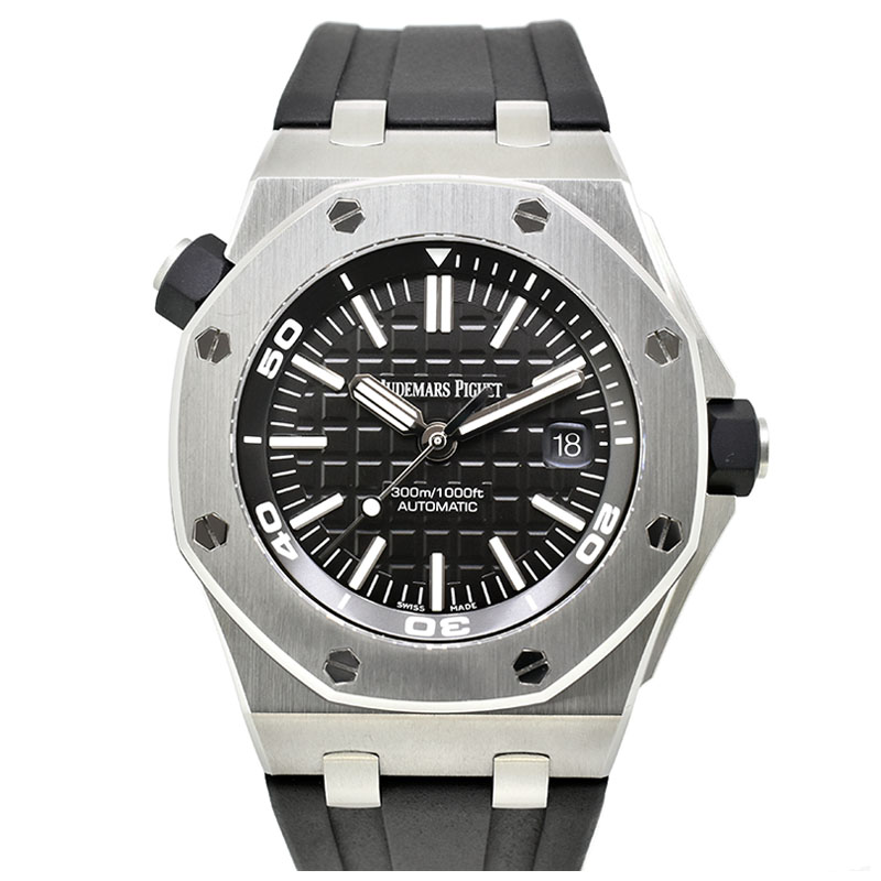 オーデマ・ピゲ　AUDEMARS PIGUET　ロイヤルオーク オフショアダイバー　15710ST.OO.A002CA.01　ブラック　SS　42mm　USED　中古