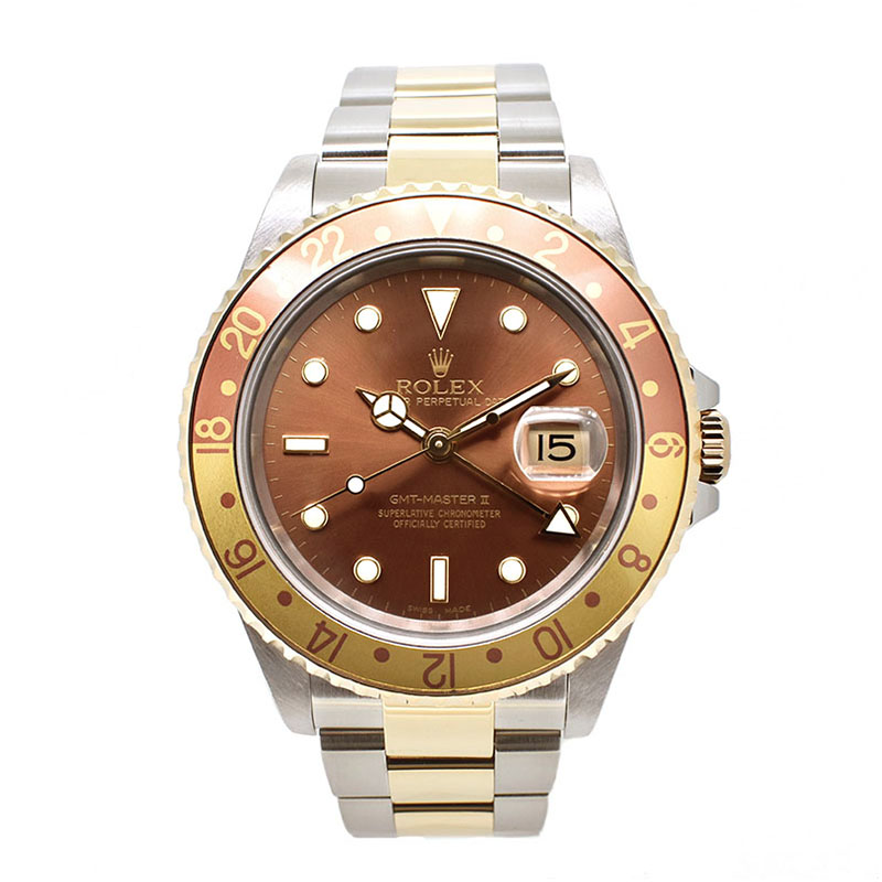 ロレックス　ROLEX　GMTマスター2　Ref.16713　ブラウン　Y番　40mm　USED　中古