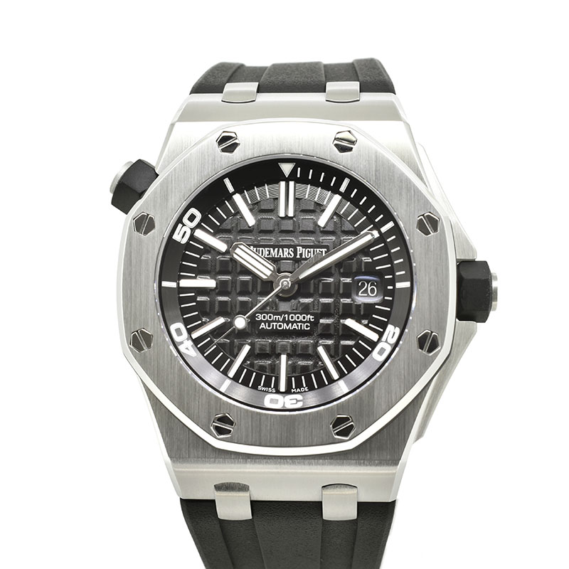 オーデマ・ピゲ　AUDEMARS PIGUET　ロイヤルオーク オフショアダイバー　15703ST.OO.A002CA.01　ブラック　SS　42mm　USED　中古