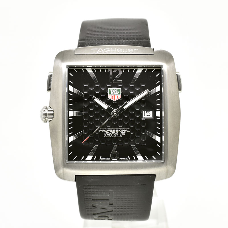 タグホイヤー　TAG HEUER　ゴルフウォッチ タイガーウッズエディション　WAE1111　チタン　クォーツ　36mm　USED　中古