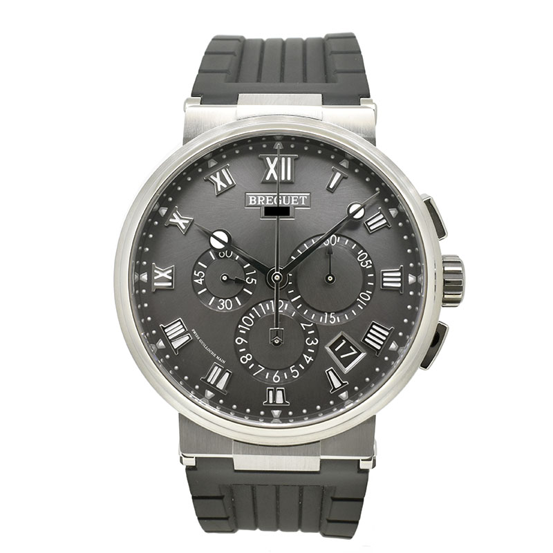 ブレゲ　BREGUET　マリーン クロノグラフ 5527　5527TI/G2/5WV　42mm　チタン　USED　中古