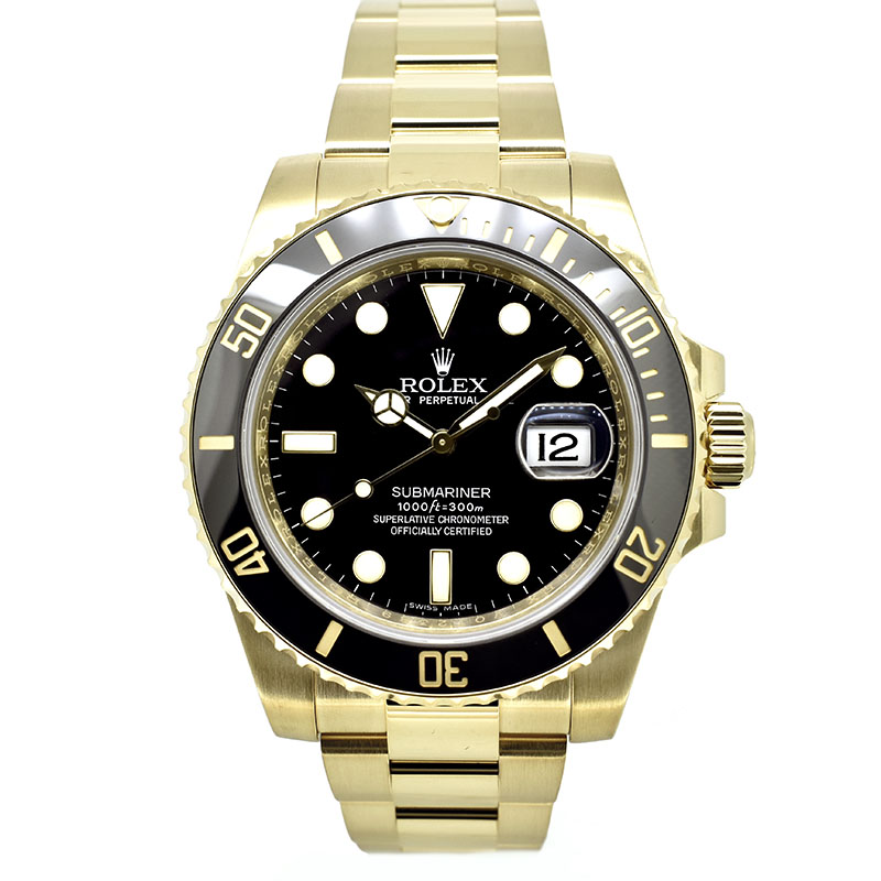 ロレックス　ROLEX　サブマリーナデイト　116618LN　18KYG　40mm　V番　USED　中古