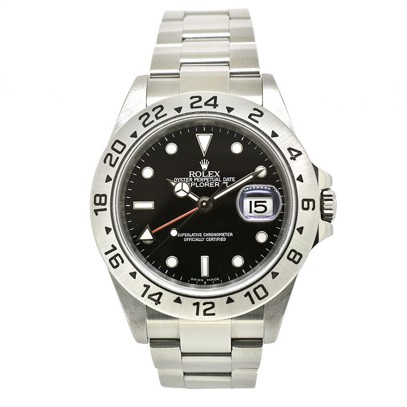 ロレックス　ROLEX　エクスプローラー2　Ref.16570　ブラック　40mm　V番　USED　中古