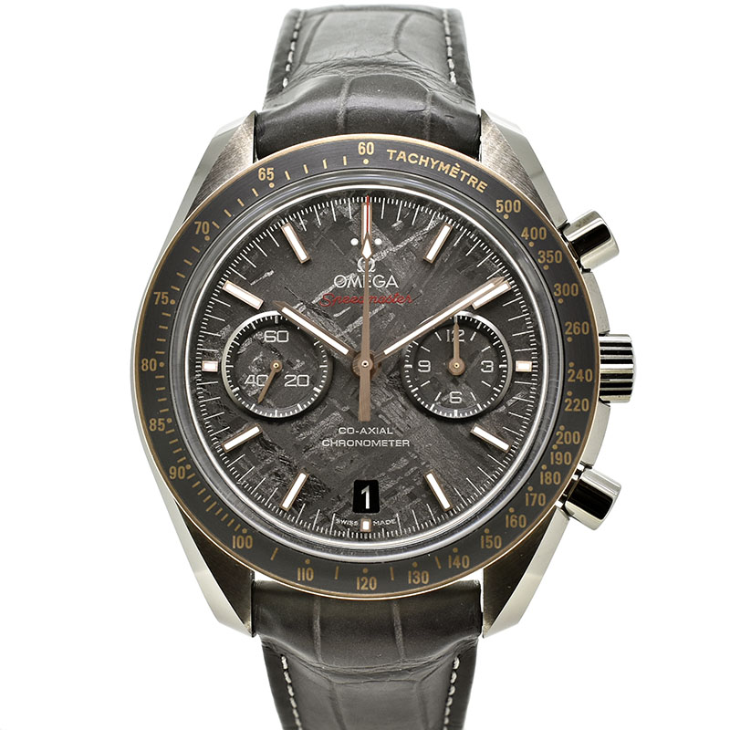 オメガ　OMEGA　スピードマスター グレーサイド オブ ザ ムーン メテオライト　311.63.44.51.99.001　セラミック/18Kセドナゴールド　44.25mm　USED　中古