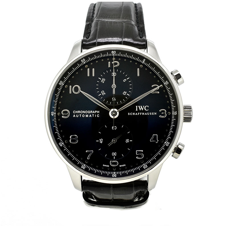 IWC　ポルトギーゼ クロノグラフ　IW371447　ブラック　41mm　USED　中古